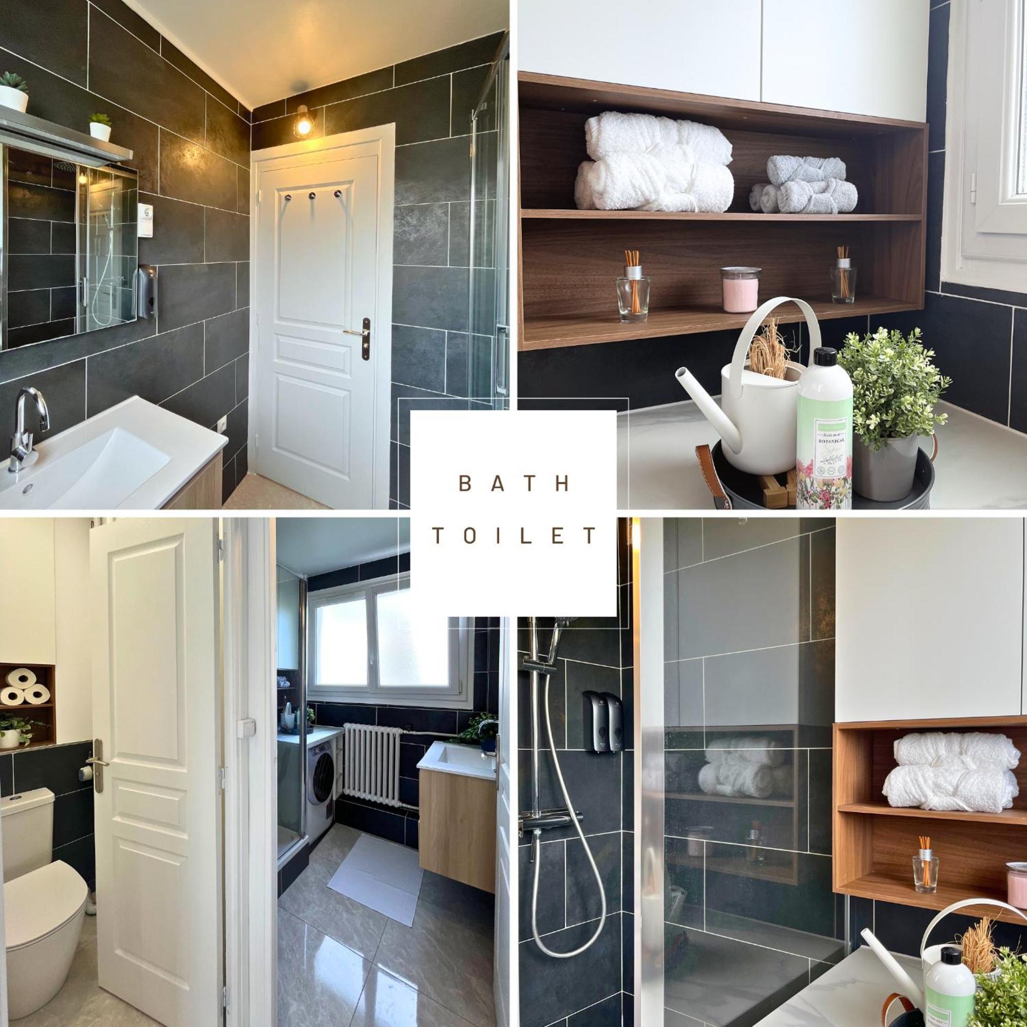 Entire 60M2 Apartment - Close To Paris - Parking - Kitchen - 2Min Rerb - Olympic'24 Bourg-la-Reine Bagian luar foto
