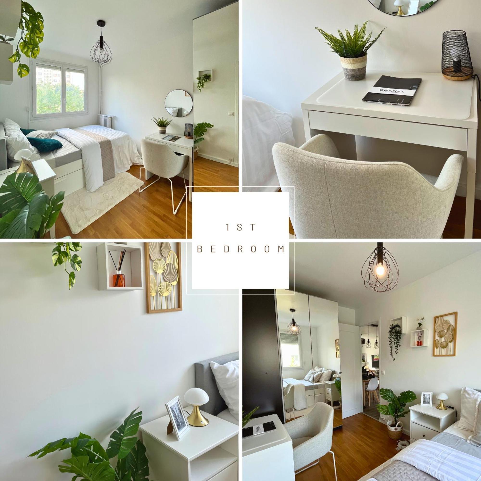 Entire 60M2 Apartment - Close To Paris - Parking - Kitchen - 2Min Rerb - Olympic'24 Bourg-la-Reine Bagian luar foto