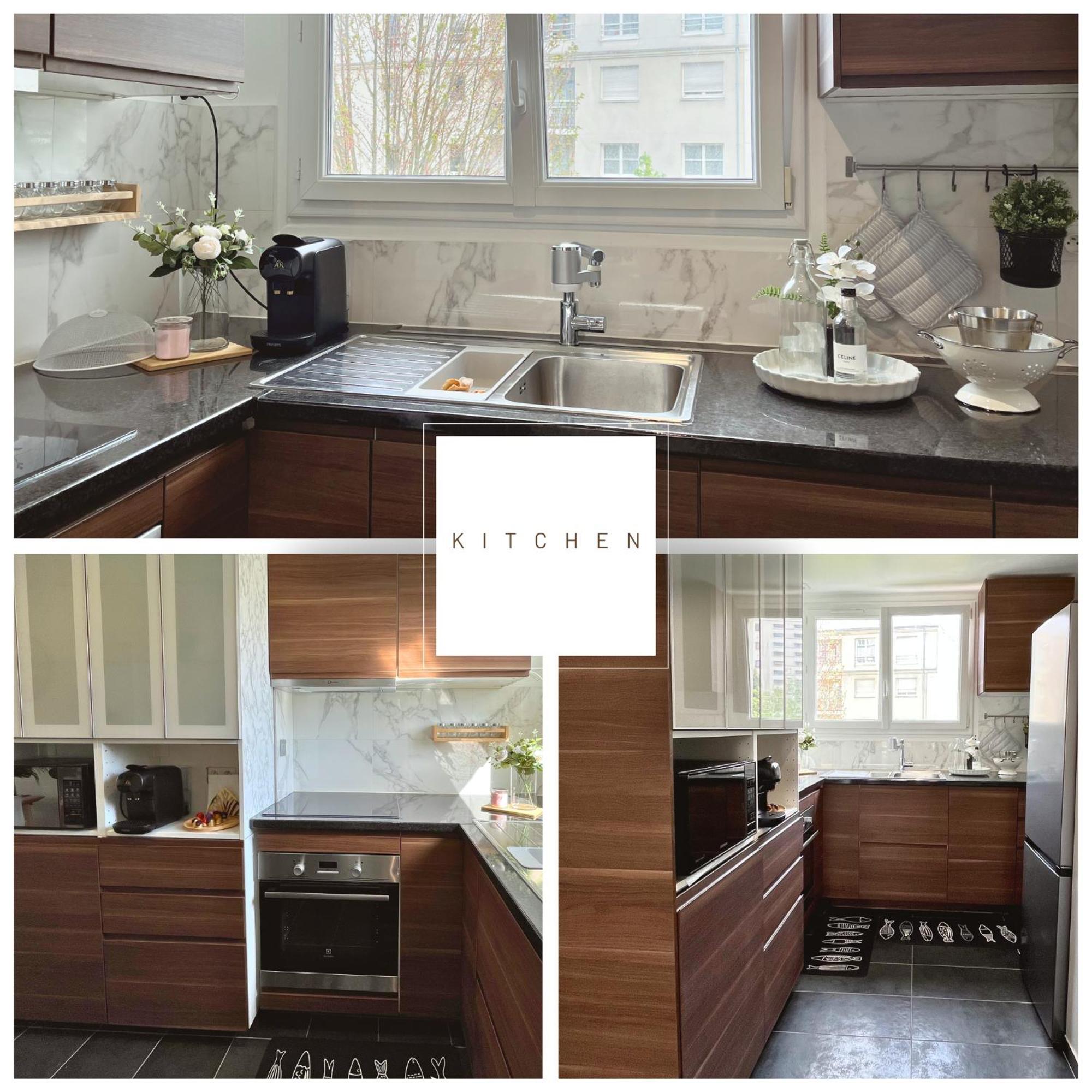 Entire 60M2 Apartment - Close To Paris - Parking - Kitchen - 2Min Rerb - Olympic'24 Bourg-la-Reine Bagian luar foto